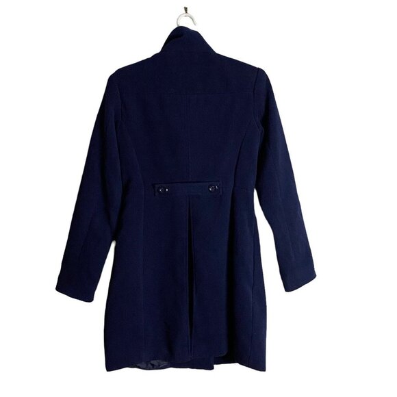 Forever 21 Women's Navy Warm Wear Double Breasted Pea Coat Sz S - Picture 8 of 11